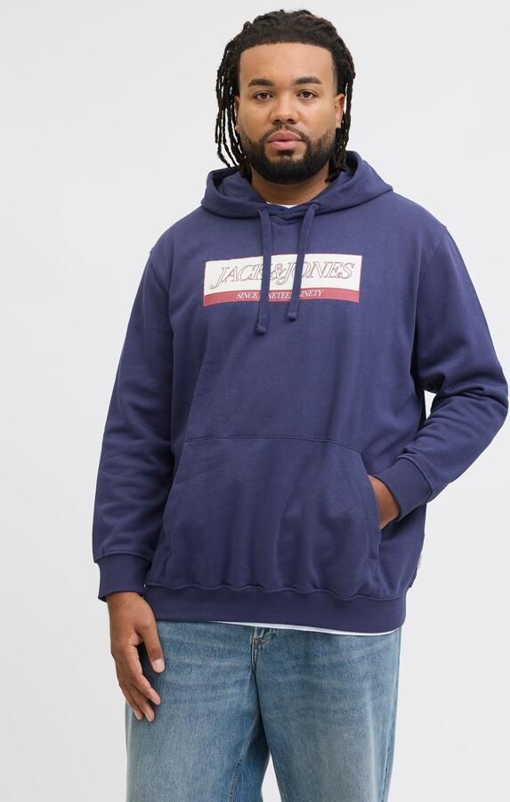 Jack & Jones PlusSize Hoodie JORINWOOD BLOCK BRANDING SWEAT HOO PLS - Foto 9