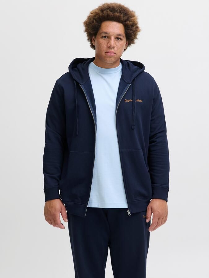 Jack & Jones PlusSize Hoodie JORNORREBRO EMB SWEAT ZIP HOOD PLS - Foto 7