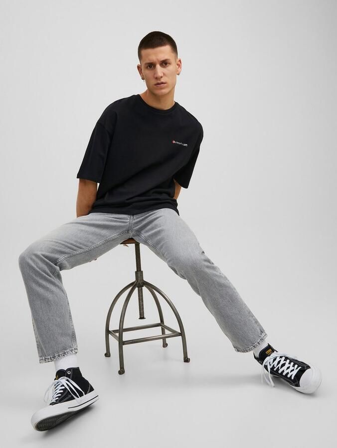 JACK & JONES PLUS SIZE JJICHRIS JJORIGNIAL regular loose fit jeans grey denim - Foto 7