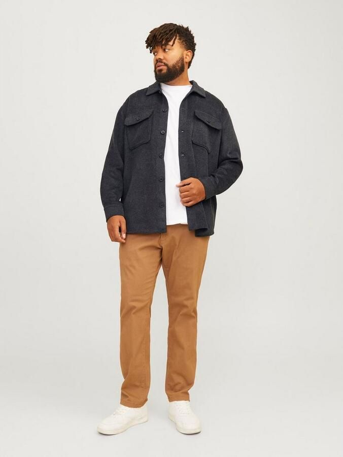 Jack & Jones PlusSize Overhemd met lange mouwen JJEBRADLEY OLLIE OVERSHIRT LS NOOS PLS - Foto 4