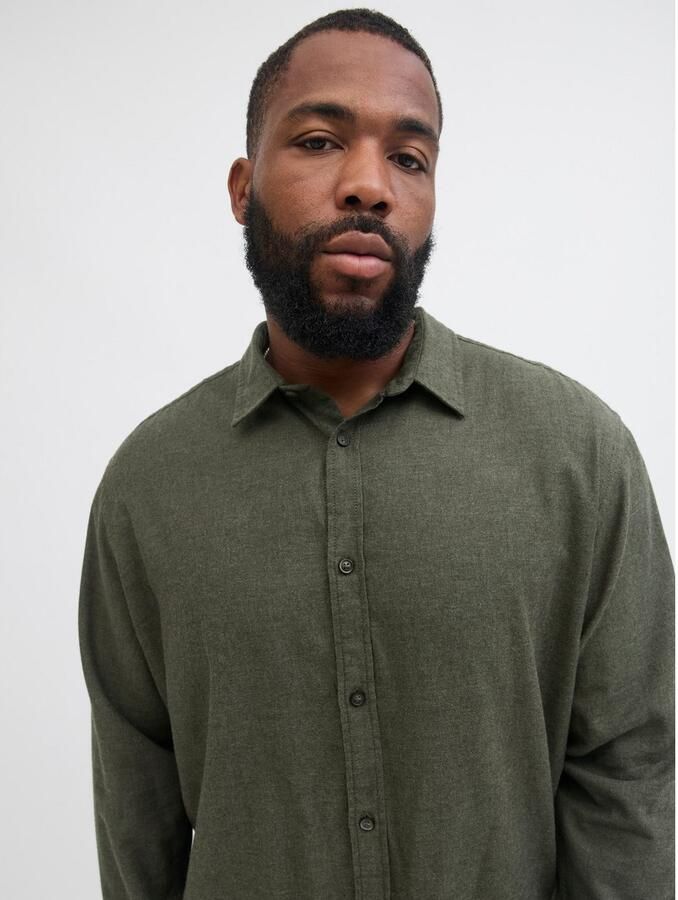 Jack & Jones PlusSize Overhemd met lange mouwen JJECLASSIC MELANGE SHIRT L S SN PLS - Foto 2