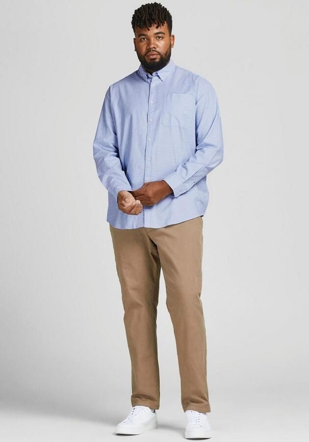 Jack & Jones PlusSize Overhemd met lange mouwen OXFORD SHIRT - Foto 6