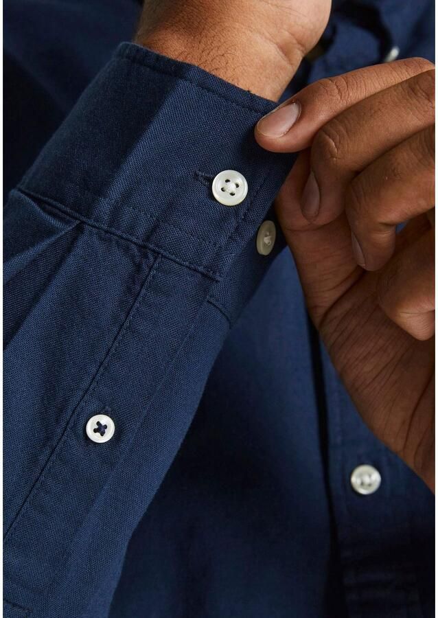 Jack & Jones PlusSize Overhemd met lange mouwen OXFORD SHIRT - Foto 4