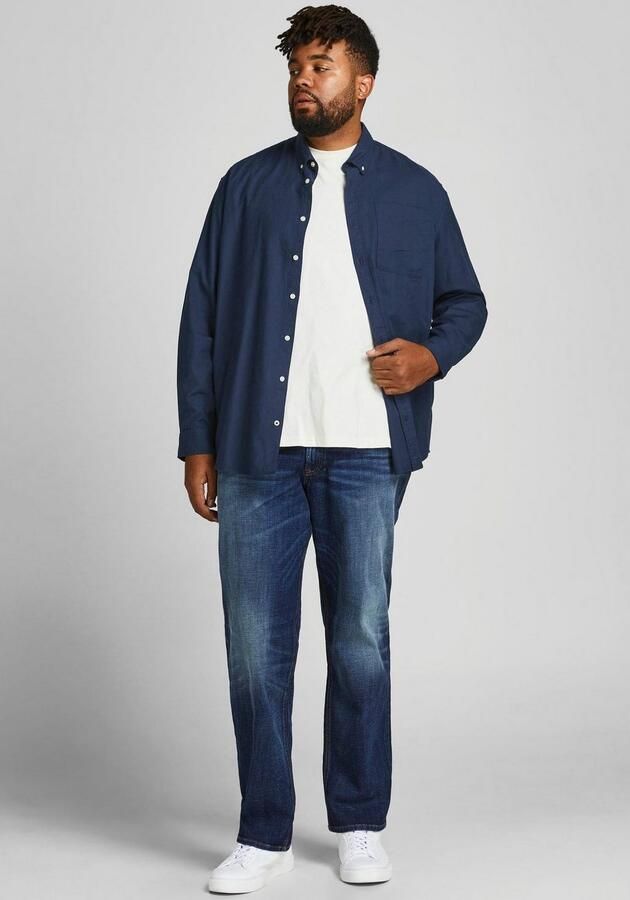 Jack & Jones PlusSize Overhemd met lange mouwen OXFORD SHIRT - Foto 6