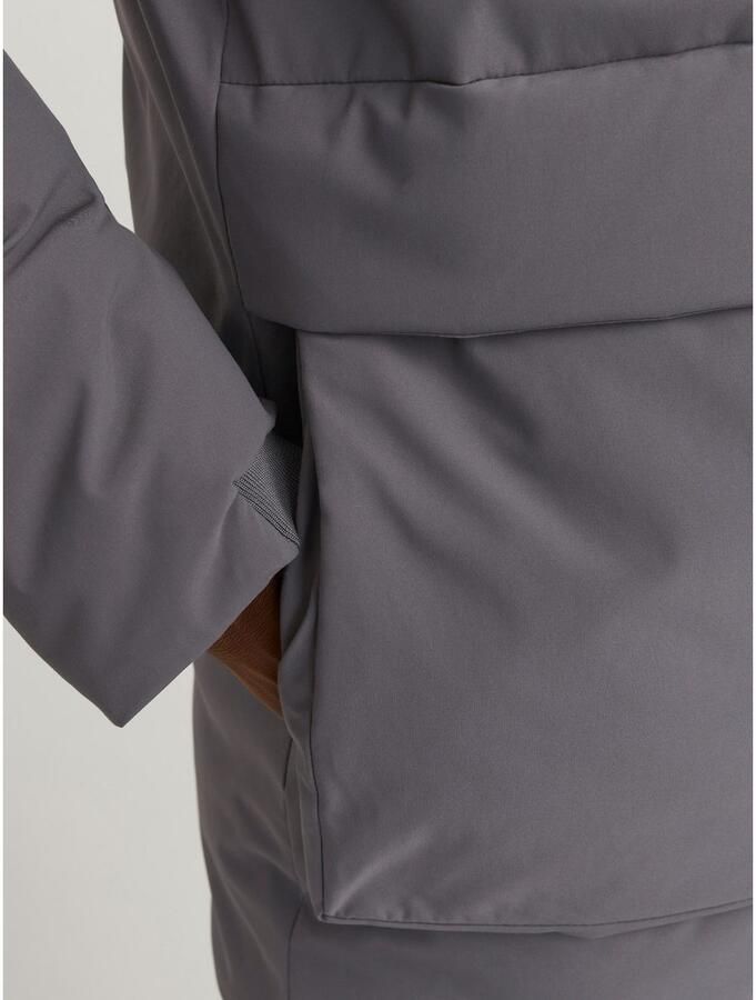 JACK & JONES PLUS SIZE gewatteerde jas JCOCHARLIE Plus Size grijs