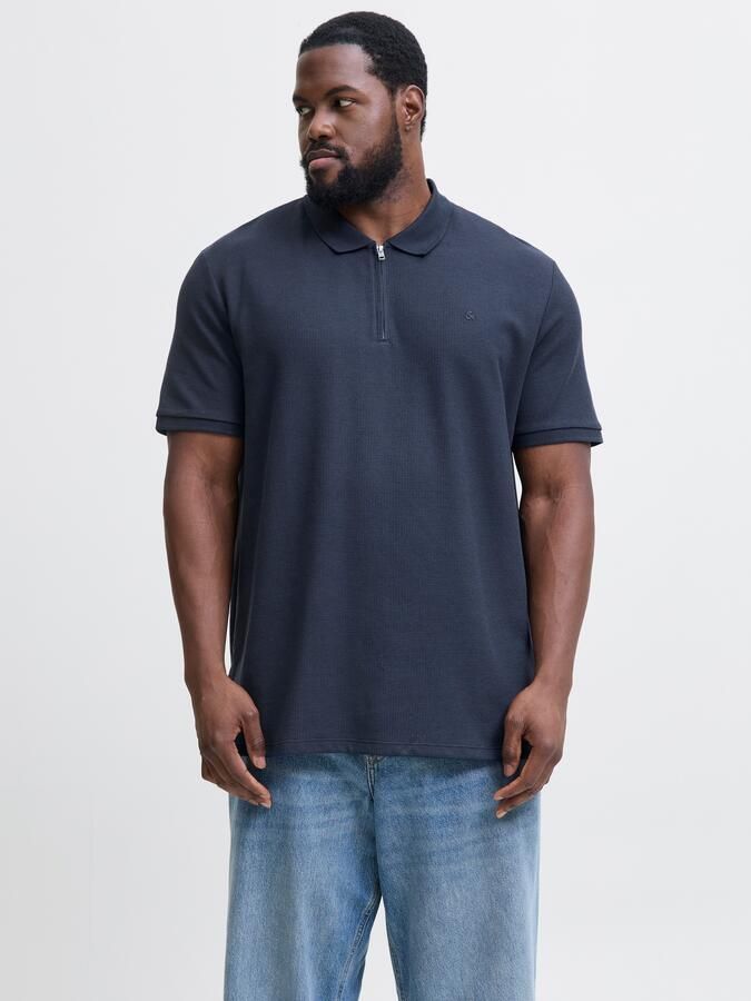 Jack & Jones PlusSize Poloshirt JJEAUSTIN ZIP POLO SS NOOS PLS - Foto 7