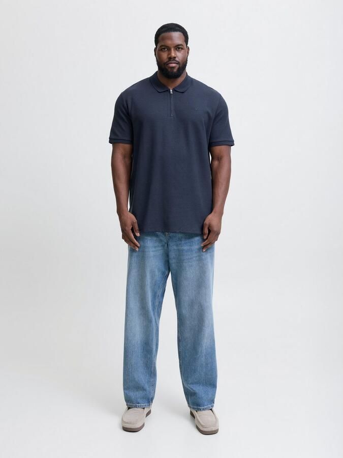 Jack & Jones PlusSize Poloshirt JJEAUSTIN ZIP POLO SS NOOS PLS - Foto 8