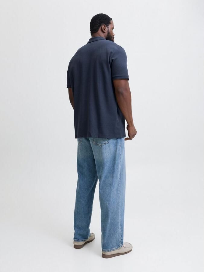 Jack & Jones PlusSize Poloshirt JJEAUSTIN ZIP POLO SS NOOS PLS - Foto 6