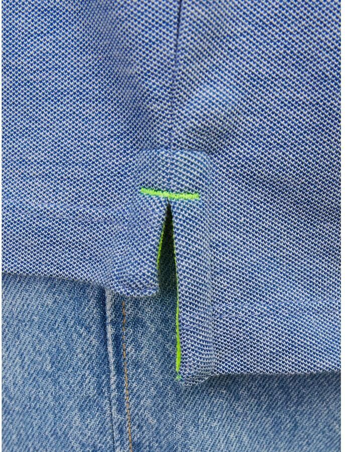 JACK & JONES PLUS SIZE regular fit polo met contrastbies Plus Size lichtblauw - Foto 6