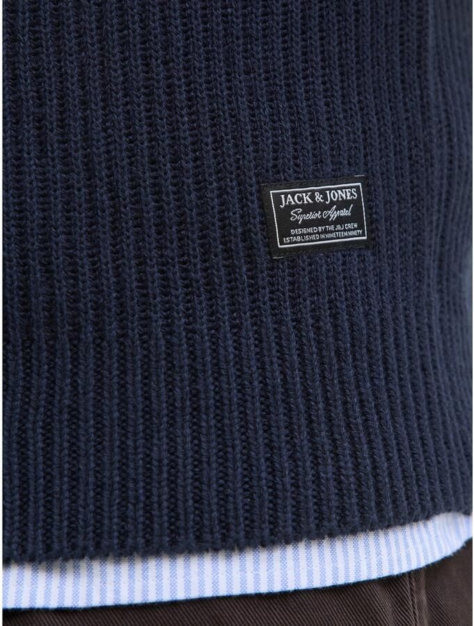 Jack & Jones PlusSize Schipperstrui JJPANNEL KNIT HALF ZIP AW25 PLS - Foto 2