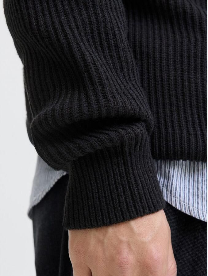 Jack & Jones PlusSize Schipperstrui JJPANNEL KNIT HALF ZIP AW25 PLS - Foto 4