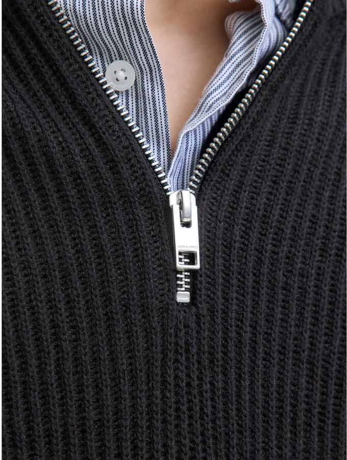 Jack & Jones Schipperstrui JJPANNEL KNIT HALF ZIP AW25