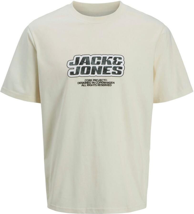 Jack & Jones PlusSize Shirt met print JCOLIDO AOP FRONT PRINT TEE SS CRE PLS