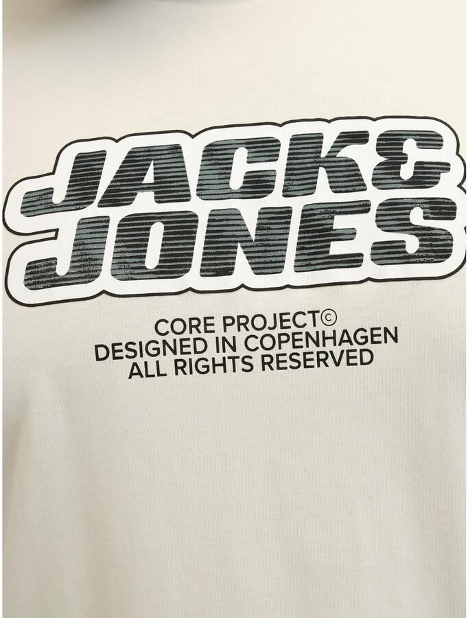 Jack & Jones PlusSize Shirt met print JCOLIDO AOP FRONT PRINT TEE SS CRE PLS - Foto 3
