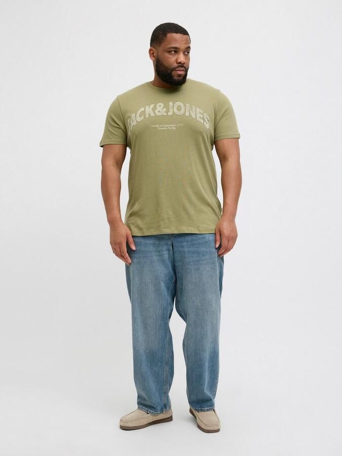 Jack & Jones PlusSize Shirt met print JORALMERIA BOLD BRANDING TEE SS CN PLS - Foto 7