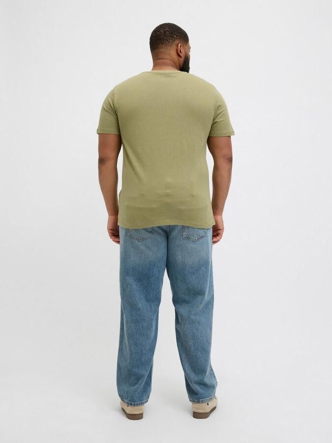 Jack & Jones PlusSize Shirt met print JORALMERIA BOLD BRANDING TEE SS CN PLS - Foto 6