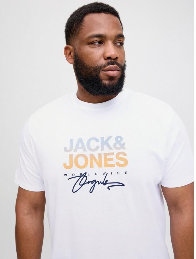 Jack & Jones PlusSize Shirt met print JORCANGGU TEE SS CREW NECK FST PLS - Foto 3