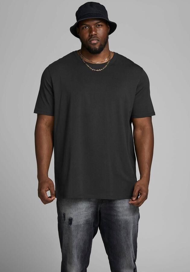 JACK & JONES PLUS SIZE basic T-shirt JJEORGANIC Plus Size black - Foto 8