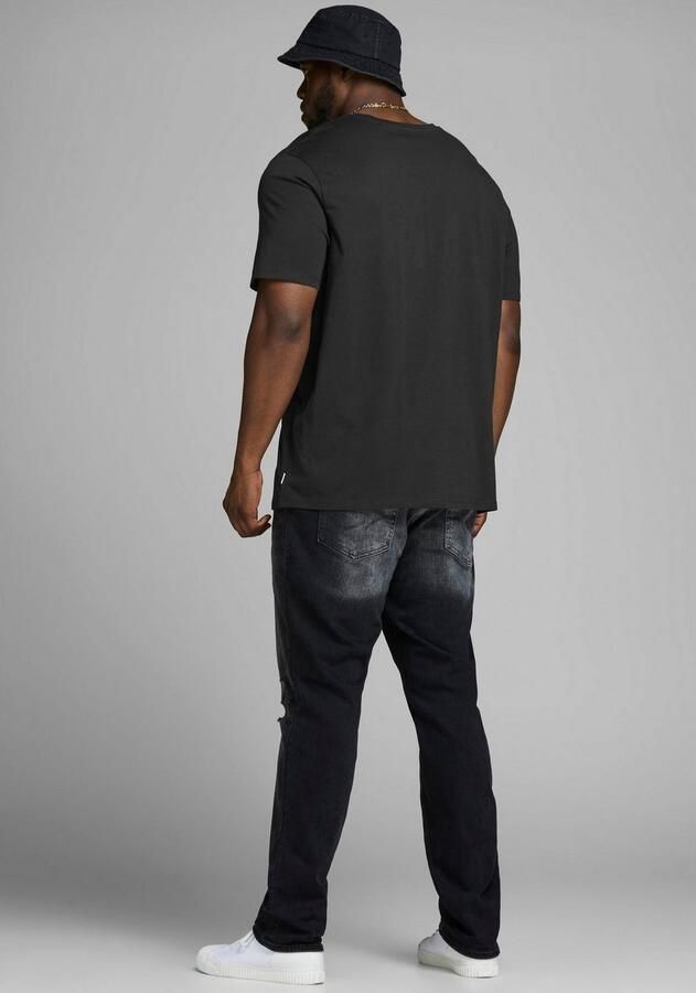 JACK & JONES PLUS SIZE basic T-shirt JJEORGANIC Plus Size black - Foto 6
