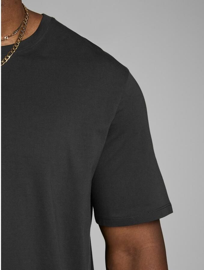 JACK & JONES PLUS SIZE basic T-shirt JJEORGANIC Plus Size black - Foto 3