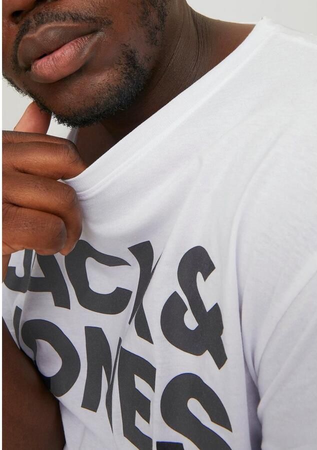 Jack & Jones PlusSize Shirt met ronde hals CORP LOGO TEE - Foto 4