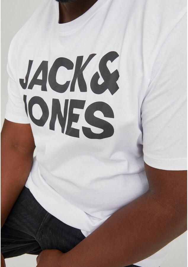 Jack & Jones PlusSize Shirt met ronde hals CORP LOGO TEE - Foto 3