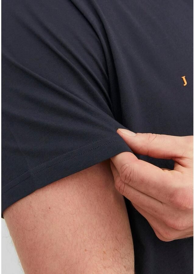 JACK & JONES PLUS SIZE oversized T-shirt JJESTAR Plus Size met logo donkerblauw - Foto 2