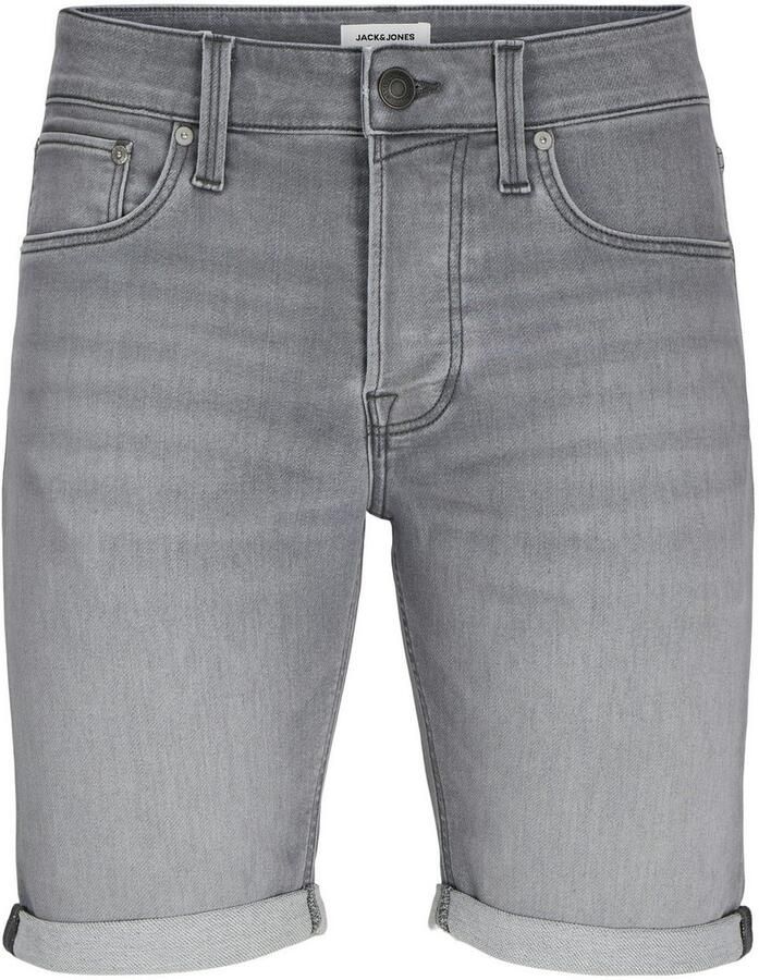 JACK & JONES PLUS SIZE regular denim short grey denim