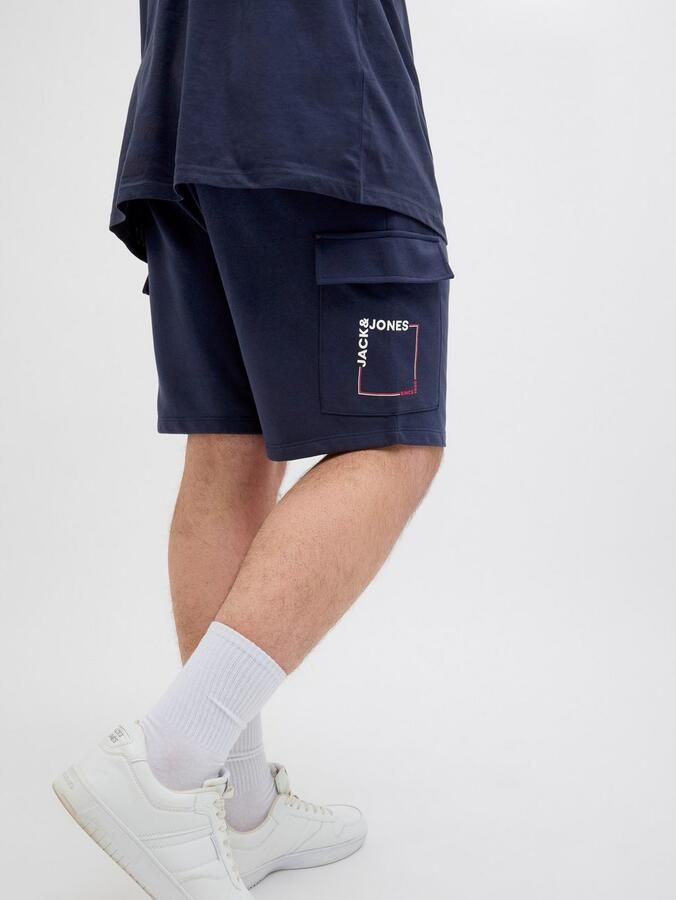 Jack & Jones PlusSize Short JPSTKANE JJSCRIPT SWEAT SHORTS AMT PLS - Foto 4