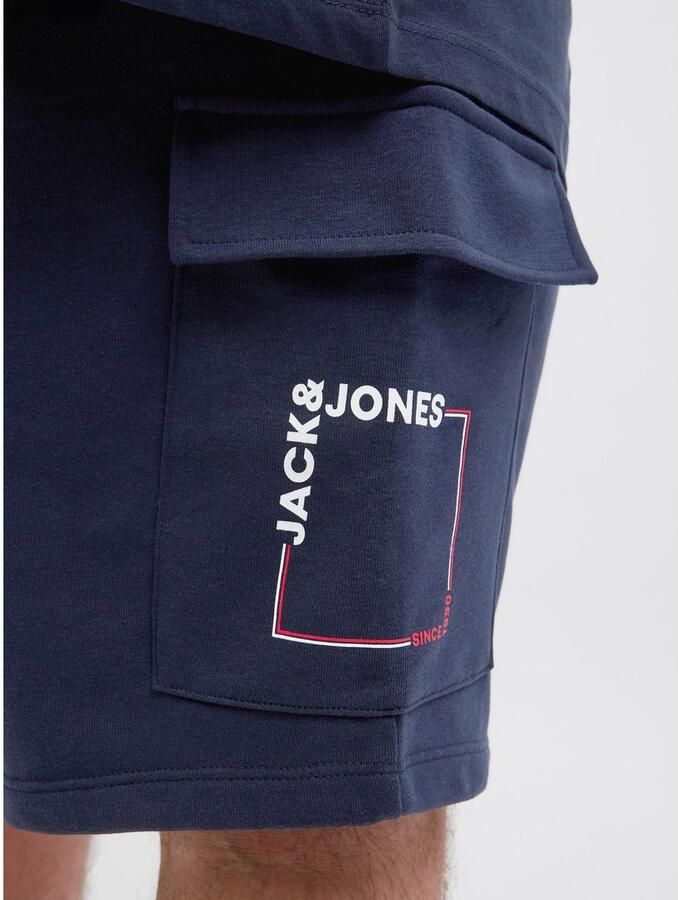 Jack & Jones PlusSize Short JPSTKANE JJSCRIPT SWEAT SHORTS AMT PLS - Foto 3