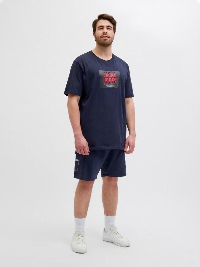 Jack & Jones PlusSize Short JPSTKANE JJSCRIPT SWEAT SHORTS AMT PLS - Foto 5