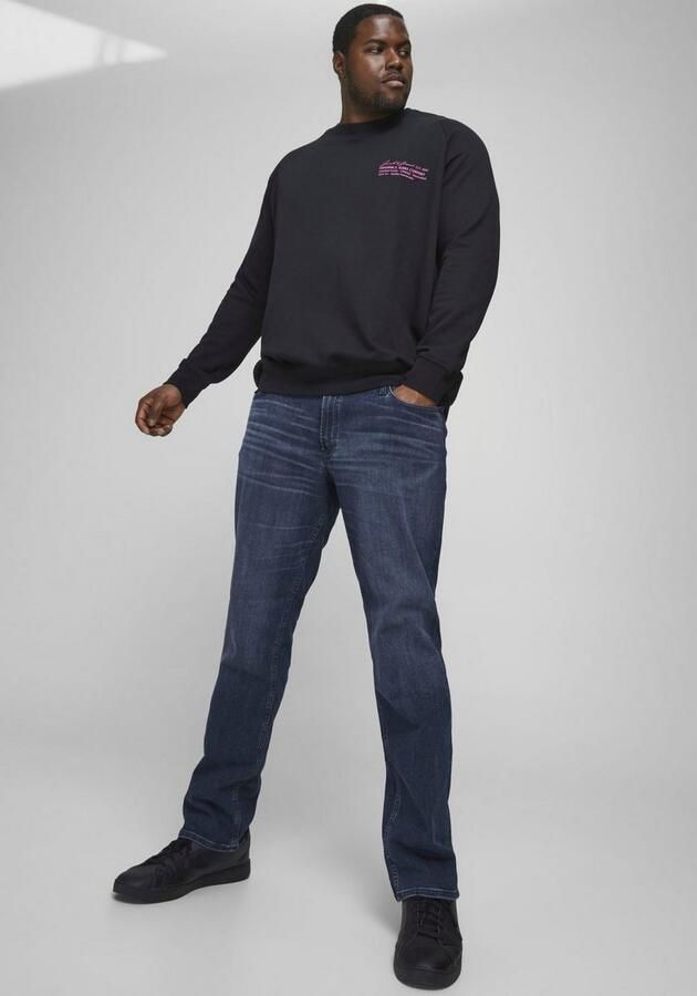 JACK & JONES PLUS SIZE slim fit jeans JJIGLENN JJORIGINAL Plus Size blue denim 812 - Foto 8