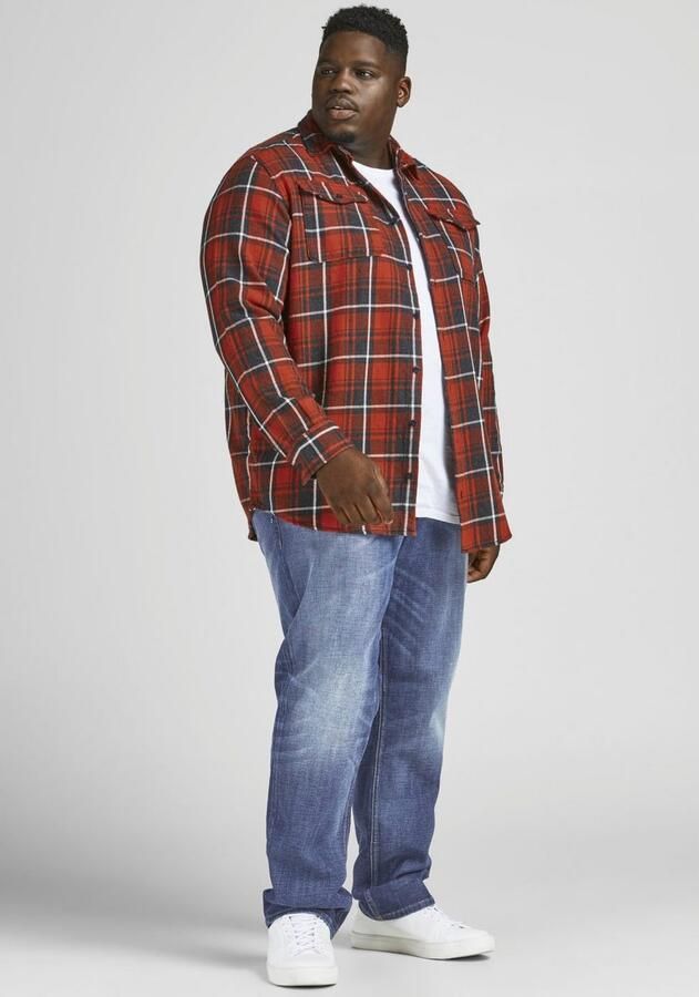 JACK & JONES PLUS SIZE slim fit jeans JJIGLENN JJORIGINAL Plus Size light denim 815 - Foto 11