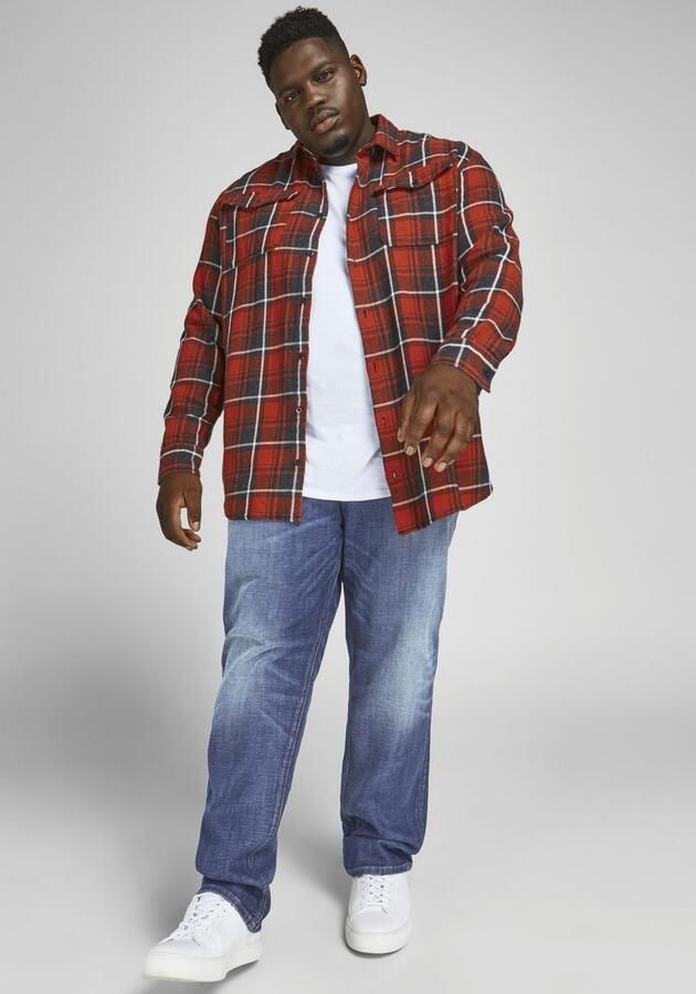 JACK & JONES PLUS SIZE slim fit jeans JJIGLENN JJORIGINAL Plus Size light denim 815 - Foto 13