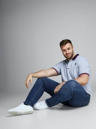 JACK & JONES PLUS SIZE slim fit jeans JJITIM JJORIGINAL Plus Size blue denim 814 - Foto 8