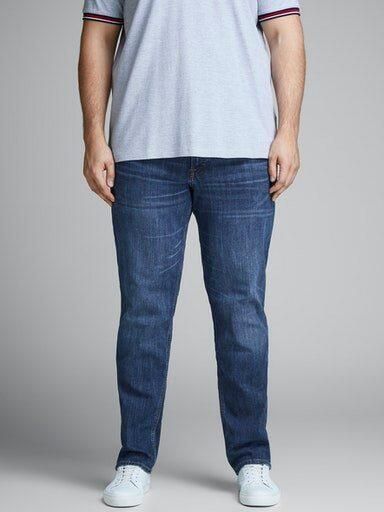 JACK & JONES PLUS SIZE slim fit jeans JJITIM JJORIGINAL Plus Size blue denim 814 - Foto 10