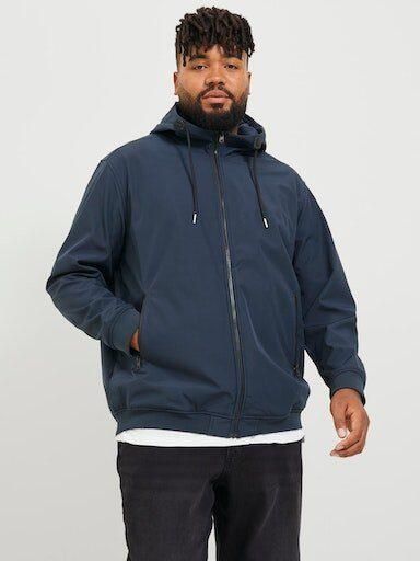 Jack & Jones PlusSize Softshell-jack JJEBASIC met capuchon en waterafstotende stof - Foto 4