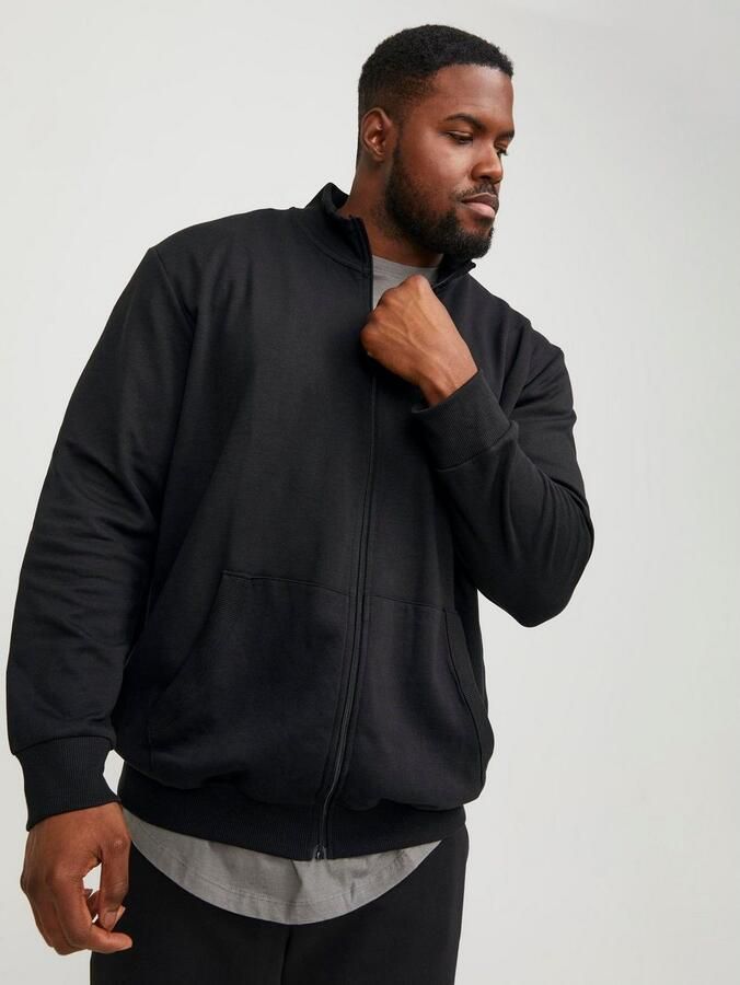 Jack & Jones PlusSize Sweatshirt JJEPAULOS SWEAT ZIP NOOS PLS - Foto 4