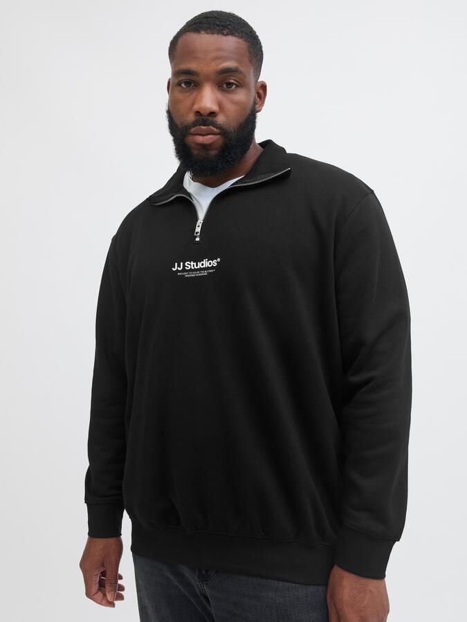 Jack & Jones PlusSize Sweatshirt JJESOHO SWEAT QUARTER ZIP HN NOOS PLS - Foto 6
