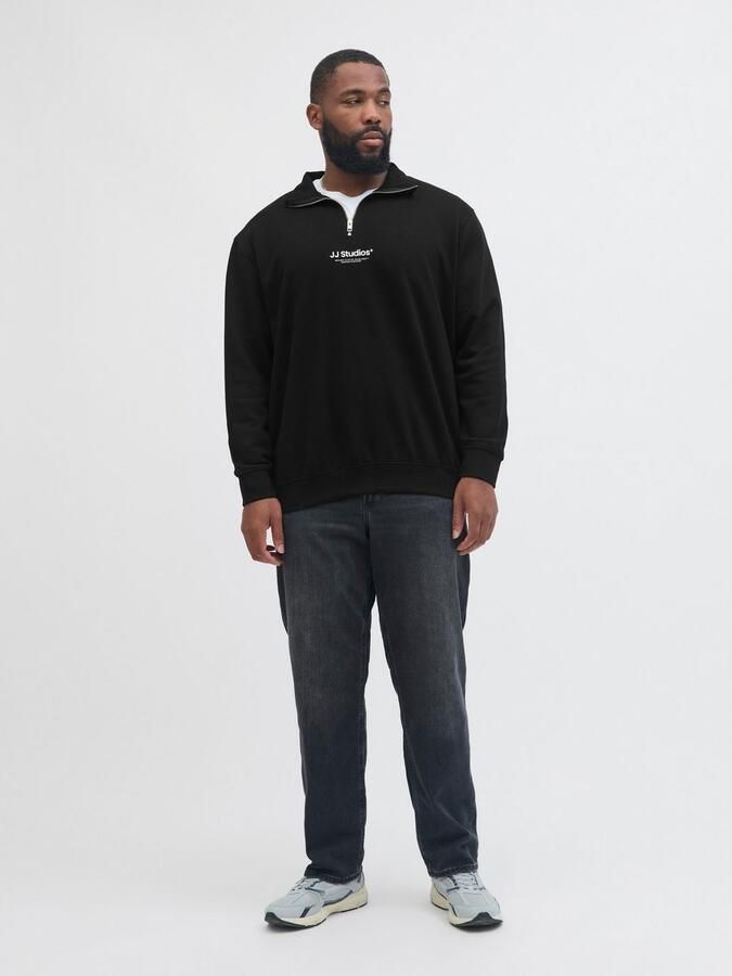 Jack & Jones PlusSize Sweatshirt JJESOHO SWEAT QUARTER ZIP HN NOOS PLS - Foto 7