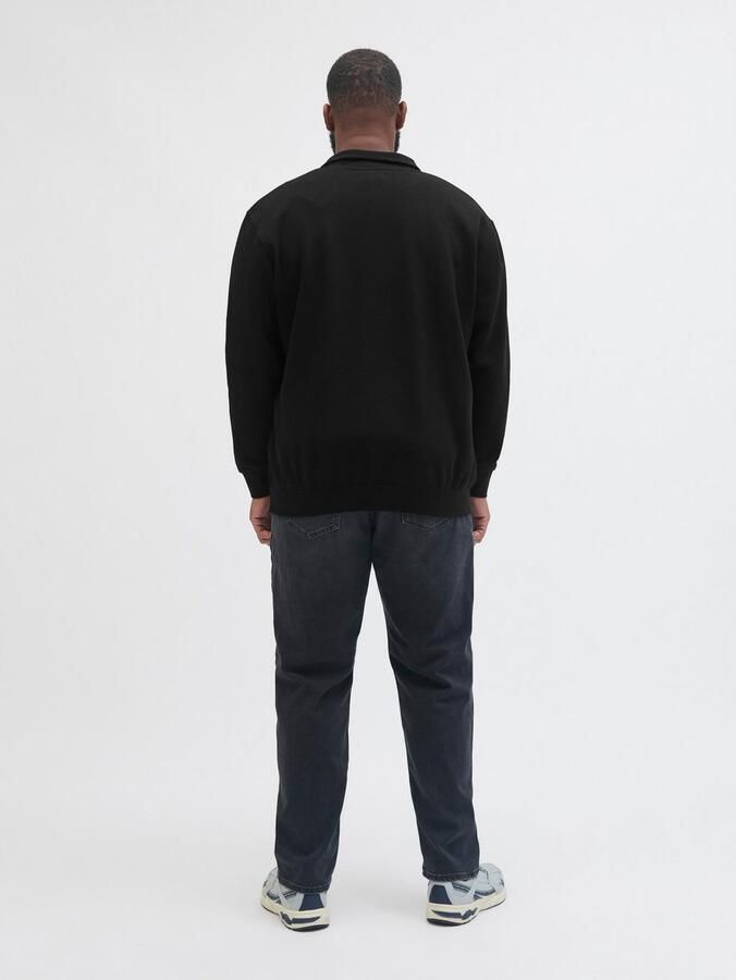 Jack & Jones PlusSize Sweatshirt JJESOHO SWEAT QUARTER ZIP HN NOOS PLS - Foto 5