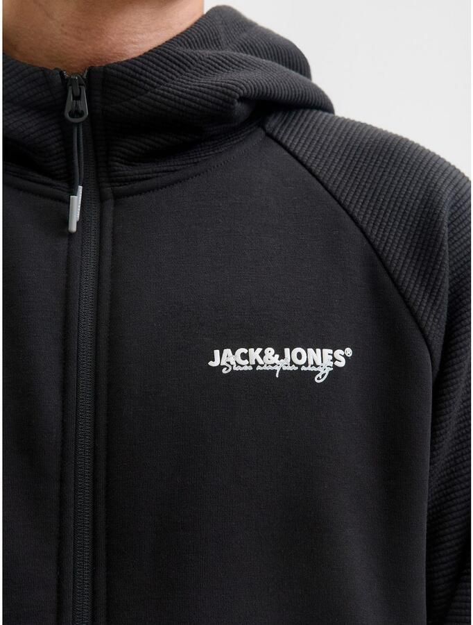 Jack & jones Regular fit sweatjack met logoprint model 'Thatcher'