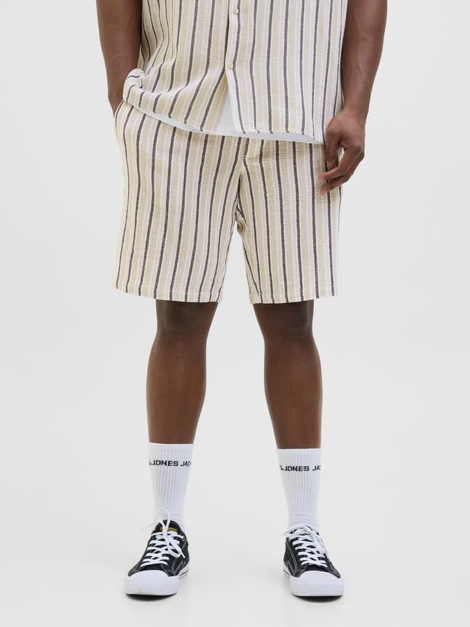 Jack & Jones PlusSize Sweatshort JPSTJAIDEN COBA STRIPE JOG SHORT SN PLS - Foto 6