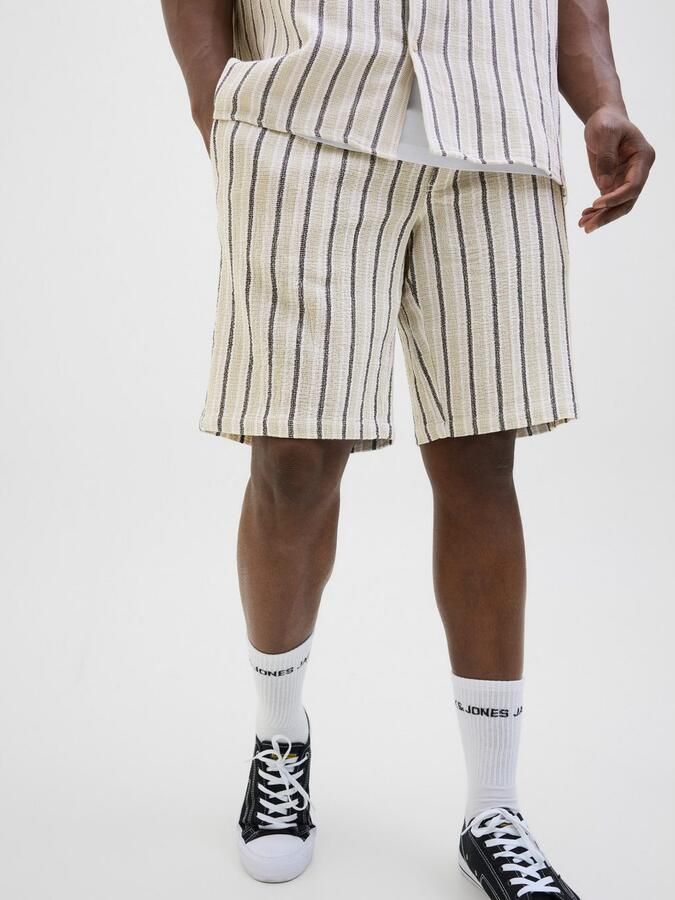 Jack & Jones PlusSize Sweatshort JPSTJAIDEN COBA STRIPE JOG SHORT SN PLS - Foto 4