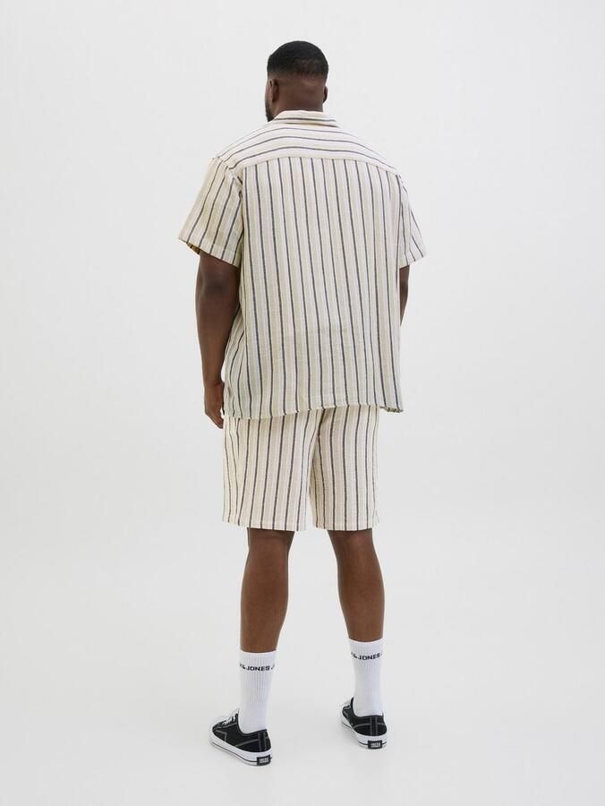 Jack & Jones PlusSize Sweatshort JPSTJAIDEN COBA STRIPE JOG SHORT SN PLS - Foto 3