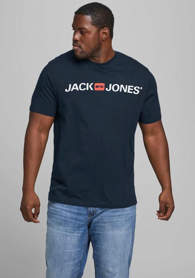 Jack & Jones PlusSize T-shirt CORP met print en comfortabele ronde hals bedrukt modieus regular fit katoen ronde hals - Foto 5