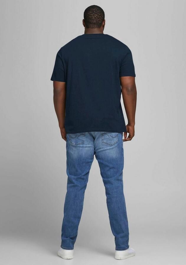 Jack & Jones PlusSize T-shirt CORP met print en comfortabele ronde hals bedrukt modieus regular fit katoen ronde hals - Foto 4