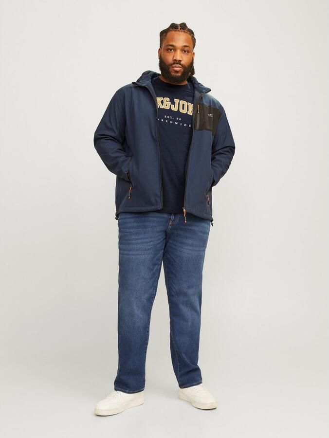 Jack & Jones PlusSize T-shirt JJECALEB VARSITY TEE SS O-NECK NOOS PLS - Foto 6