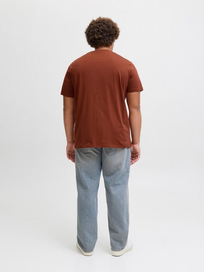 Jack & Jones PlusSize T-shirt JJECALEB VARSITY TEE SS O-NECK NOOS PLS - Foto 4