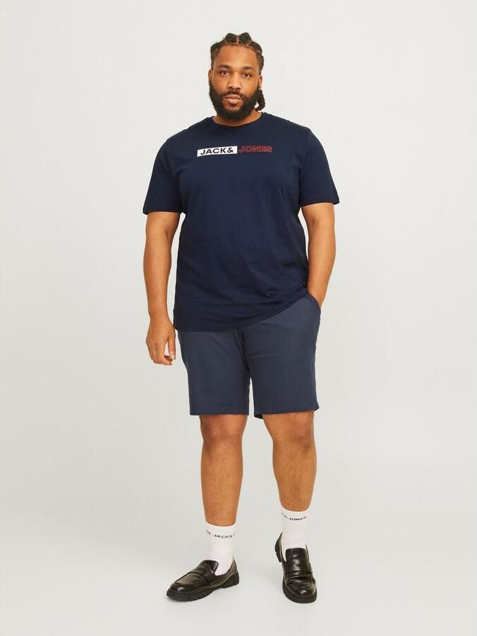 JACK & JONES PLUS SIZE slim fit T-shirt JJECORP Plus Size met printopdruk - Foto 5
